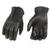 Milwaukee Leather SH722 Women s Black Unlined Leather Lightweight Motorcycle Hand Gloves W/ Wrist Zipper Closure Small