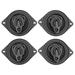 (4) Rockville RV35.3A 3.5 3-Way Car Speakers 400 Watts/120 Watts RMS CEA Rated