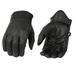 Milwaukee Leather MG7510 Men s Black Leather Gel Padded Palm Short Wrist Motorcycle Hand Gloves W/ â€˜Full Panel Coverâ€™ Small