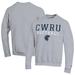 Men's Champion Gray Case Western Reserve Spartans Stack Logo Softball Powerblend Pullover Sweatshirt