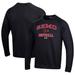 Men's Under Armour Black SEMO Redhawks All Day Arch Softball Fleece Raglan Pullover Sweatshirt