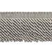 3 (7.5cm) Basic Trim Solid Collection Satiny Bullion Fringe Trim # BFS3 Silver Grey #049 (Grey Silver) Sold By The Yard (36 /3 ft/0.9m)