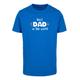 T-Shirt MERCHCODE "Merchcode Herren Fathers Day - Best Dad In The World T-Shirt" Gr. 4XL, blau (cobaltblue) Herren Shirts T-Shirts