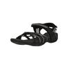 Sandale CRUZ "Aarhus", Damen, Gr. 39, schwarz (schwarz, schwarz), Polyurethane, casual, Schuhe, mit praktischem Klettverschluss