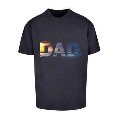 T-Shirt MERCHCODE "Merchcode Herren For The Best Dad Heavy Oversize Tee" Gr. 3XL, blau (navy) Herren Shirts T-Shirts