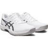 Tennisschuh ASICS "GEL-GAME 9", Gr. 47, schwarz-weiß (weiß, schwarz), Textil, Synthetik, mehrfarbig, sportlich, Schuhe, Allcourtschuh