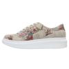 Plateausneaker DOGO "Myra Low-Top Sneaker Mexican Damen Sneaker", Damen, Gr. 38, Normalschaft, rot (beige, rot), Lederimitat, Schuhe, Vegan