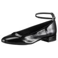 Ballerina TAMARIS Gr. 42, schwarz (schwarz, lack) Damen Schuhe Ballerinas