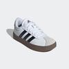 Sneaker ADIDAS SPORTSWEAR "VL COURT 3.0 KIDS", Gr. 36, schwarz-weiß (cloud weiß, core schwarz, grau one), Synthetik, Leder, sportlich, Schuhe, inspiriert vom Design des adidas samba