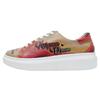 Plateausneaker DOGO "Myra Low-Top Sneaker Arizona Dream Damen Sneaker", Damen, Gr. 38, Normalschaft, rot (beige, rot), Lederimitat, Schuhe, Vegan