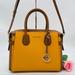 Michael Kors Bags | Michael Kors Medium Mercer Top Zip Belted Satchel Crossbody Bag | Color: Brown/Orange | Size: Medium