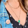 Anthropologie Jewelry | Necklace Bundle. 4 Necklaces. In Good Condition. 14k Gold Plated/Fade Resistant. | Color: Gold | Size: Os