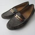 Coach Shoes | Coach Olympia Brown Leather Cc Logo Slip On Loafers Driving Moccasins 9.5 | Color: Brown | Size: 9.5