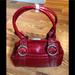 Nine West Bags | Nine West Red Pattern Leather Double Strap | Color: Red | Size: Medium