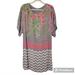 Anthropologie Dresses | Anthropologie Blank London Beaded Neck Floral Chevron Dress Size Small | Color: Gray/Pink | Size: S