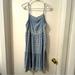 American Eagle Outfitters Dresses | American Eagle Blue Sundress W/ White Eyelet Detailing Size S Adjustable Straps | Color: Blue/White | Size: S