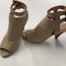 Nine West Shoes | Nine West Double Buckle Shoes Open Toe Heels Cs303 | Color: Tan | Size: 6.5