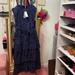 Tory Burch Dresses | New Tory Burch Ruffle Hem, Polka Dot, Summer Dress. Sz L, Blue And White. | Color: Blue/White | Size: L