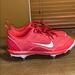 Nike Shoes | Nike Women’s Lunarlon Cleats | Color: Red/Pink | Size: 8.5