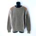 J. Crew Sweaters | J Crew Men Commando Sweater Brown Cotton Rib Knit Crewneck Shoulder Patches Sz M | Color: Brown | Size: M