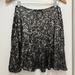 Zara Skirts | Dark Gray Sequined Mini Skirt | Color: Black/Silver | Size: S