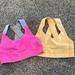 Lululemon Athletica Intimates & Sleepwear | 2-Pack Lululemon All Sports Bra High Impact Bundle | Color: Pink/Yellow | Size: 4