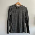 Nike Tops | Nike Hooded Long Sleeve Dri Fit Shirt | Color: Gray | Size: S