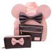 Disney Bags | Disney Minnie Mouse Ears Bow Mini Backpack Purse Matching Wallet Pink Glitter | Color: Pink/Purple | Size: Os