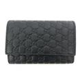 Gucci Accessories | Gucci Key Case Gg Microshima 150402 Gucci Black | Color: Black | Size: Os