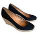 J. Crew Shoes | J. Crew Seville Black Espadrille Wedge Canvas Size 9 | Color: Black | Size: 9