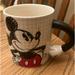 Disney Kitchen | Disney Black & Red Mickey Mouse 3d Hand Glove Handle Large Ceramic Mug 20 Oz | Color: Black/White | Size: Os