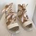 Nine West Shoes | Nine West Sandals Shoes 5.5 M Veedah3 White Tan | Color: Tan/White | Size: 5.5