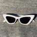 Anthropologie Accessories | Anthropologie Cat-Eye Sunglasses. New | Color: Black/White | Size: Os