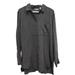 Athleta Tops | Athleta Womens Washable Silk Button Down Tunic Small Black Long Sleeve Top | Color: Black | Size: S