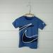 Nike Shirts & Tops | Nike Boys Size 4 Dri-Fit Blue Flex And Navy White Large Logo Tshirt Performance | Color: Blue/White | Size: 4b