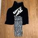 Nike Pants & Jumpsuits | Nike Black Tank Top;Nike Cheetah Print Leggings | Color: Black/Tan | Size: Various