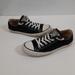 Converse Shoes | Converse All Star Tennis Shoes Low Top Black Canvas Women's Size 10 Men's Size 8 | Color: Black | Size: 10