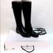 Nine West Shoes | Ninewest Black Leather Knee High Boots | Color: Black | Size: 7.5