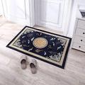 Anti-Slip Door Mat - Chinese Style Retro Indoor Doormat Front Door Rug, Non-Slip Dirt Trapper Door Mat, Low-Profile Entrance Rug, Machine Washable Inside Door Mat,Gray,80x120cm(31x47in),Freedom76