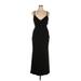 Bari Jay Casual Dress - A-Line Strapless Sleeveless: Black Print Dresses - New - Women's Size 14