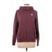 Nike Pullover Hoodie: Burgundy Marled Tops - Women's Size Large