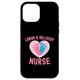 Hülle für iPhone 13 Pro Max L&D Krankenschwester für Geburt und Geburt, RN LPN, Retro-Design, rosa