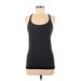 Athleta Active Tank Top: Black Print Activewear - Women's Size Medium