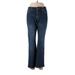 Lands' End Jeans - Mid/Reg Rise: Blue Bottoms - Women's Size 10 Petite