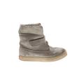 Polo by Ralph Lauren Boots: Winter Boots Wedge Casual Gray Print Shoes - Kids Girl's Size 11