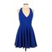 Lulus Casual Dress - Mini: Blue Dresses - Women's Size Medium