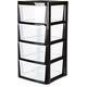 Aliza 4 Tier Drawers Cabinet| Plastic Drawers Storage Unit| A4 Drawers Storage| Home/Office Organiser | Plastic Storage Drawers for Multipurpose