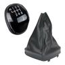 6 Speed Leather Gear Shift Knob For Ford Mondeo Iv S-max C-max - Crea