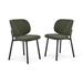 Rye Studio Boucle Chairs with Black Steel Legs, Set of 2