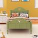 Girl's Love Princess Macaron Twin Size Toddler Bed with Side Safety Rails and Headboard and Footboard